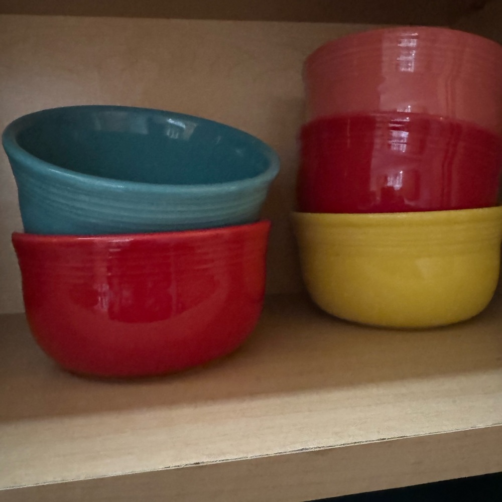Fiesta dish ware bowls. Regularly $16 each. All in excellent condition.